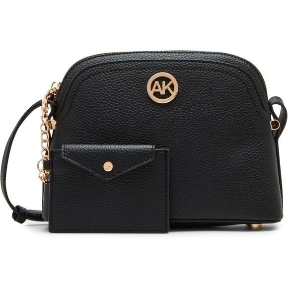 Dome Crossbody Bag Polyester Women's Zipper Adjustable Detachable Card Case - Picture 1 of 7